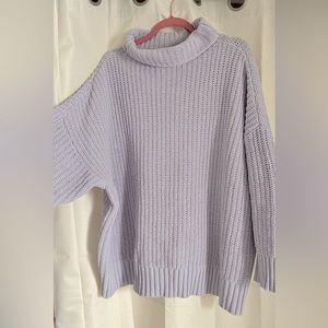Lilac Aerie Mock Neck Sweater